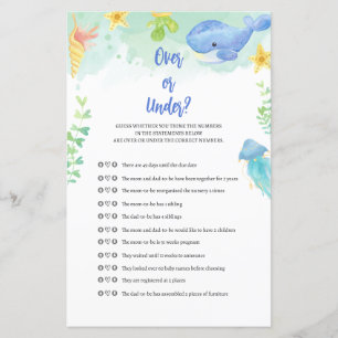 Summer Under the Sea Baby Shower Game