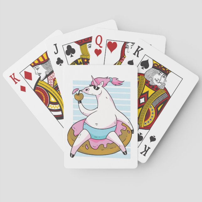 Summer Unicorn Playing Cards (Back)