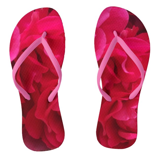 Summer Unisex Rose Flower  Thongs (Footbed)