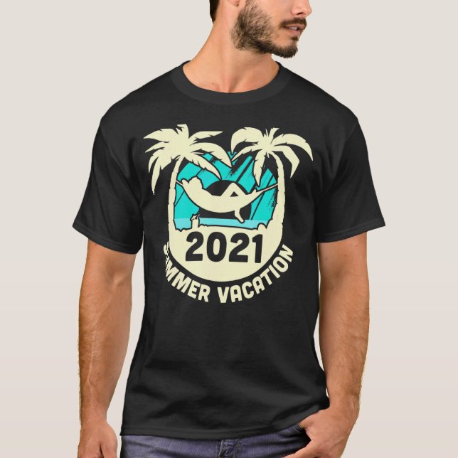 Summer Vacation 2021 Hammocks T-Shirt (Front)