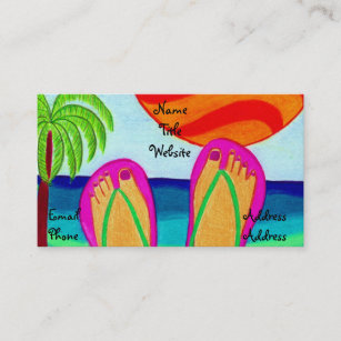 Summer Vacation Business Card