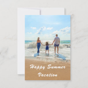 Summer Vacation Card Your Favourite Photo and Text