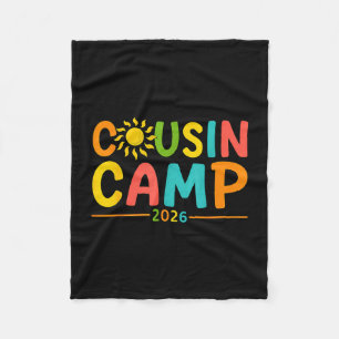 Summer vacation cousin camp 2026 making memories fleece blanket