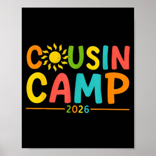 Summer vacation cousin camp 2026 making memories poster