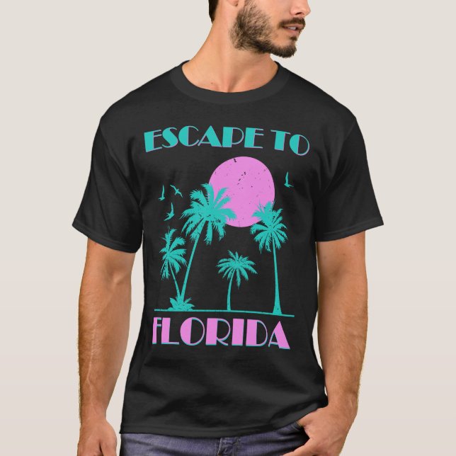 Summer Vacation Escape To Florida US Gifts T-Shirt (Front)