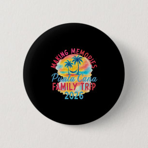 Summer Vacation Family Punta Cana Vacation 2026 Ma 6 Cm Round Badge