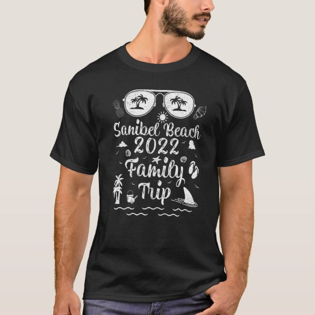 Summer Vacation Family Trip 2022 Florida Sanibel B T-Shirt (Front)