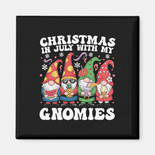 Summer Vacation Gnomes Lover Funny Christmas In Ju Magnet