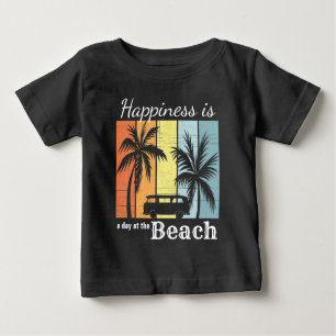 Summer Vacation Happiness is a Day at the Beach Baby T-Shirt