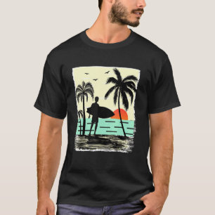 Summer Vacation Holiday Men Surf Vintage T-Shirt