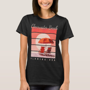 Summer Vacation In Florida Usa At Clearwater Beach T-Shirt