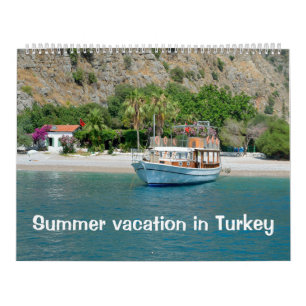 Summer vacation in Turkey Calendar