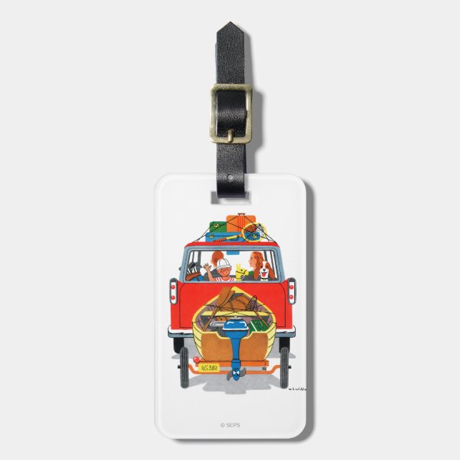 Summer Vacation Luggage Tag (Front Vertical)