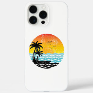 Summer Vacation Palm Trees Retro Sunset Tropical S iPhone 16 Pro Max Case