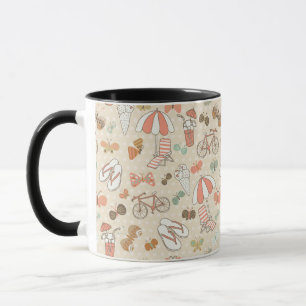 Summer Vacation Pattern Mug