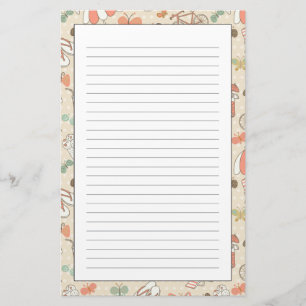 Summer Vacation Pattern Stationery
