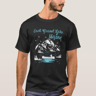 Summer Vacation Retro Maine East Grand Lake T-Shirt