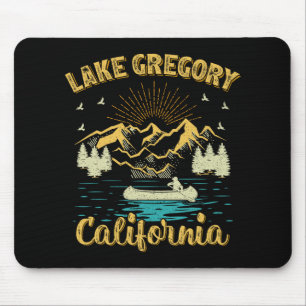 Summer Vacation Retro Mountain California Gregory  Mouse Pad