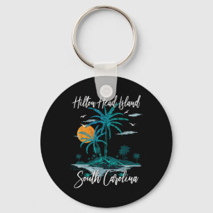 Summer Vacation Retro South Carolina Hilton Head I Key Ring