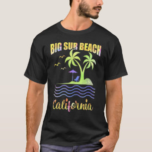 Summer Vacation Retro Sunset California Big Sur Be T-Shirt