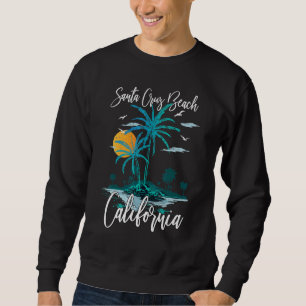 Summer Vacation Retro Sunset California Santa Cruz Sweatshirt