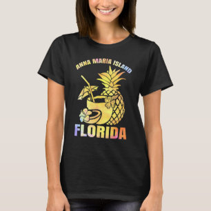 Summer Vacation Retro Sunset Florida Anna Maria Is T-Shirt