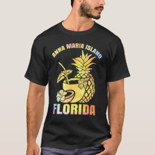 Summer Vacation Retro Sunset Florida Anna Maria Is T-Shirt