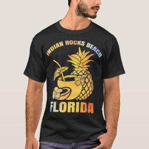 Summer Vacation Retro Sunset Florida Indian Rocks T-Shirt