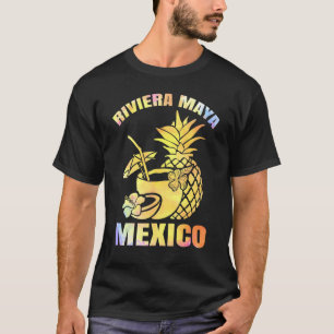 Summer Vacation Retro Sunset Mexico Riviera Maya B T-Shirt