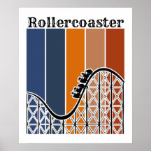 Summer Vacation Riding the Rollercoaster Retro