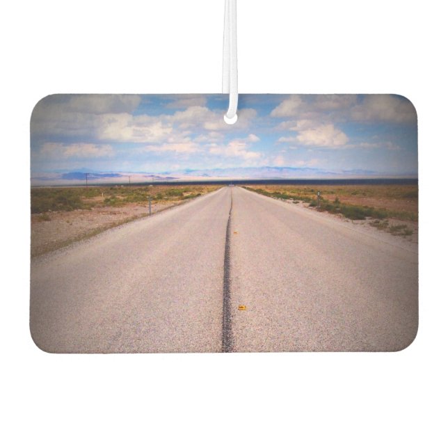 Summer Vacation Road Trip Landscape Photos Car Air Freshener (Front)