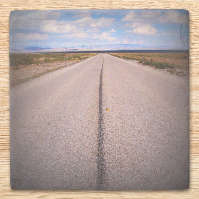 Summer Vacation Road Trip Photo Stone Coaster (Summer Vacation Road Trip Photo Stone Coaster)