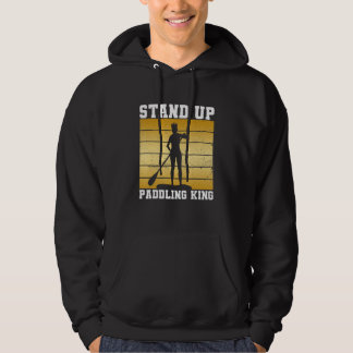 Summer Vacation Stand Up Board Surfing Stand Up Pa Hoodie