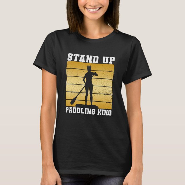 Summer Vacation Stand Up Board Surfing Stand Up Pa T-Shirt (Front)