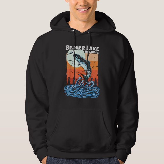 Summer Vacation Sunset Arkansas Beaver Lake Hoodie (Front)