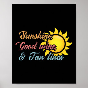 Summer Vacation Sunshine Poster