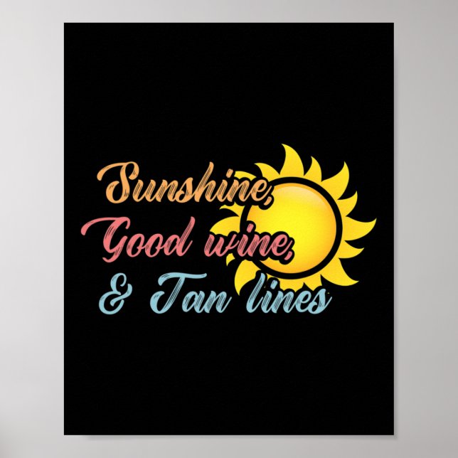 Summer Vacation Sunshine  Poster (Front)