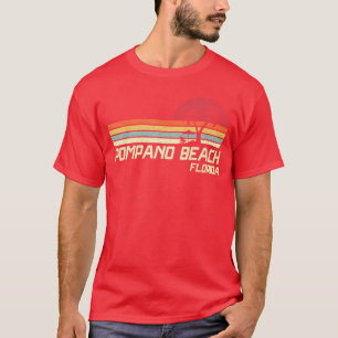 Summer Vacation Vintage Florida Pompano Beach T-Shirt