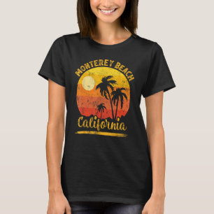 Summer Vacation Vintage Sunset California Monterey T-Shirt