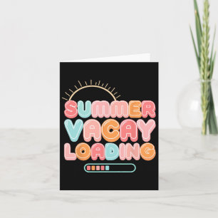 Summer Vacay Loading Vacation Hawaii Beach Family Card