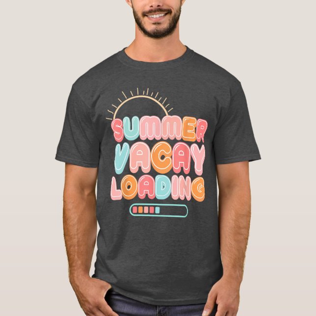 Summer Vacay Loading Vacation Hawaii Beach Family  T-Shirt (Front)