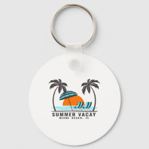 Summer Vacay Miami Beach Florida Usa Beach Vacatio Key Ring