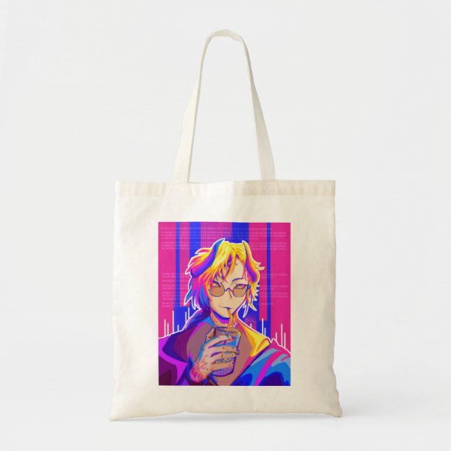 Summer vibe Anime Tote Bag (Front)