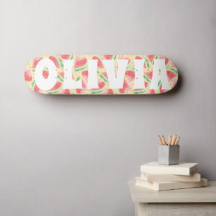 summer vibe watermelon custom sweet skateboard