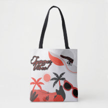 Summer Vibe White Tote bag
