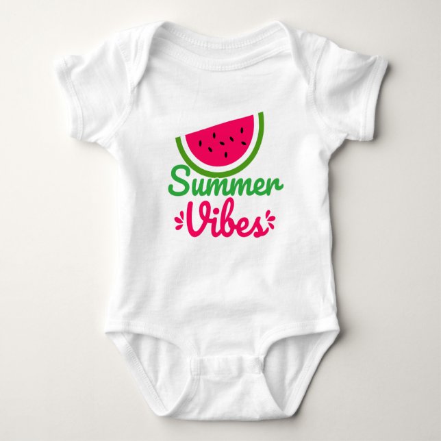 Summer Vibes Baby Bodysuit (Front)