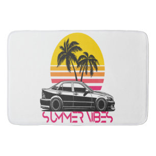 Summer vibes bath mat