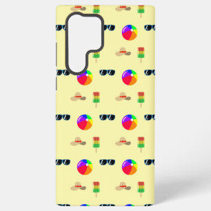 Summer Vibes Beach Ball Sunglasses Sun Hat Ice Pop Samsung Galaxy Case