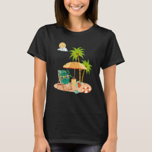 Summer Vibes Beach Exotic Fruit Palm Trees Waterm T-Shirt
