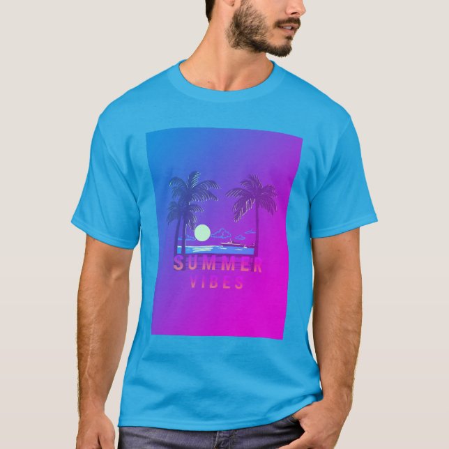 Summer Vibes Beach Sunset T-Shirt  (Front)
